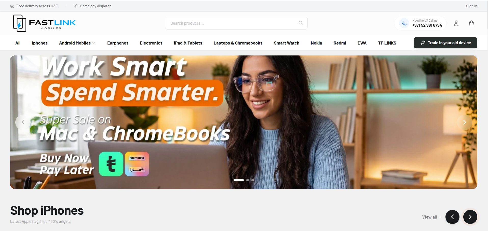 Fastlink Mobiles — homepage