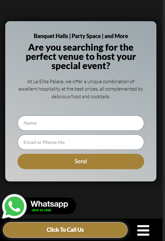 Le Elite Palace — mobile
