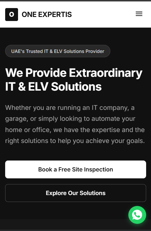 Onexpertis — mobile view