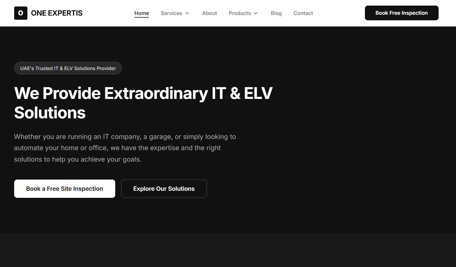 Onexpertis — homepage